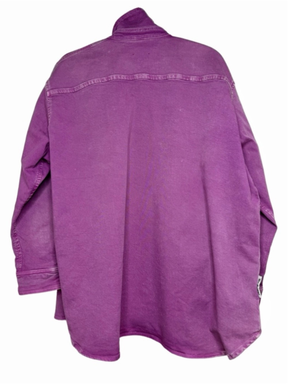 Won Hundred Purple Orchid Zara Heavy Oversized Denim Jacket Top 38 - Picture 6 of 11